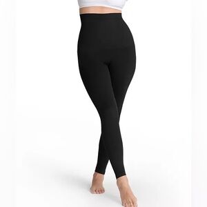 Shapermint Black High Waisted Shaping Basic Ankle Leggings size Medium